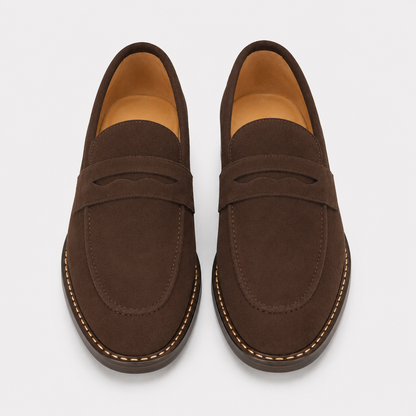 Mens Comfort Penny Loafers | Classic Slip-On Shoes | Steven & Levon