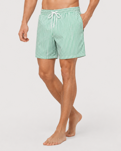 Striped Quick Dry Swim Shorts | Men | Lightweight Beachwear | Fast Dry Comfort | Steven & Levon