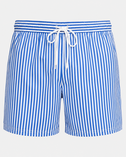 Striped Quick Dry Swim Shorts | Men | Lightweight Beachwear | Fast Dry Comfort | Steven & Levon