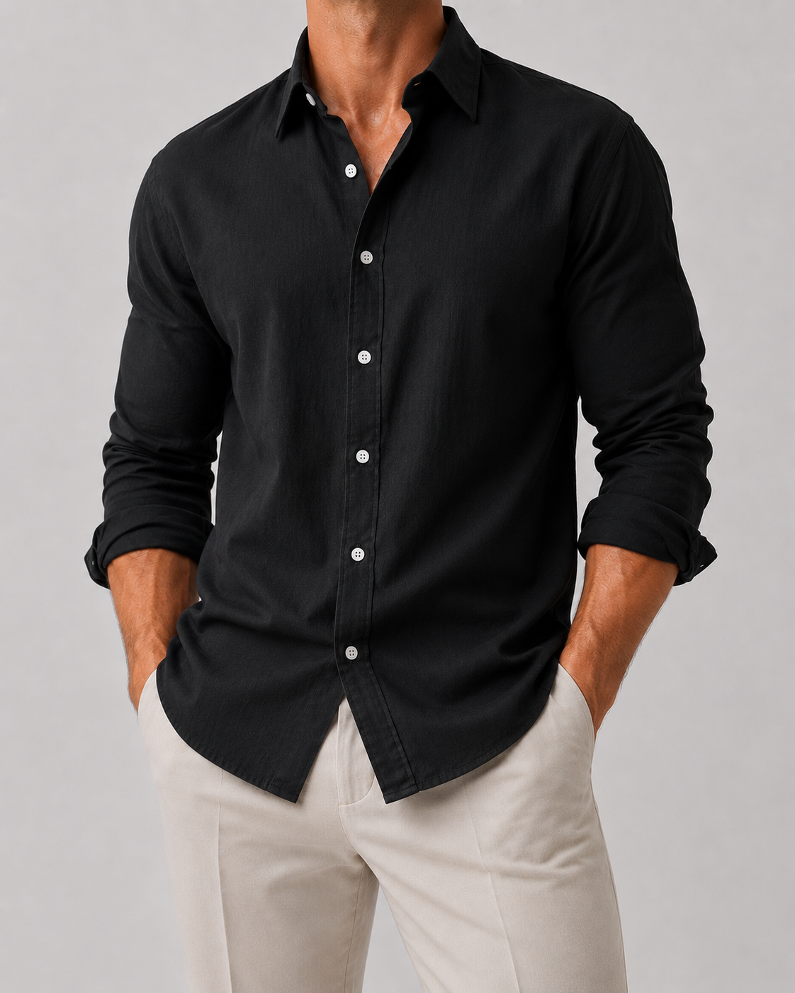 Men's Casual Linen Shirt | Men | Breathable Linen Blend | Button Up | Steven & Levon
