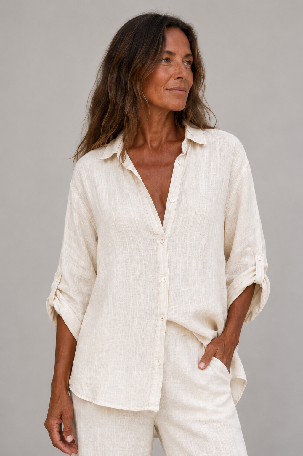 Women's Lightweight Summer Blouse | Lightweight Breathable Fabric | Relaxed Fit Casual Office & Holiday Top | Steven & Levon