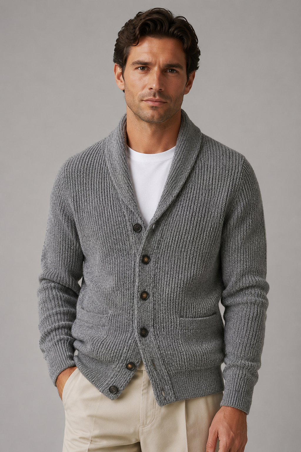 Men’s Classic Knitted Cardigan | Men | Soft Knit | Button Front | Timeless Style | Steven & Levon