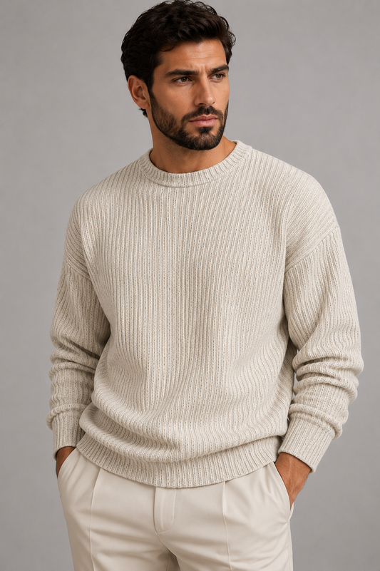 Men’s Stylish Knit Sweater | Soft Knit Jumper | Timeless Comfort | Everyday Wear | Steven & Levon