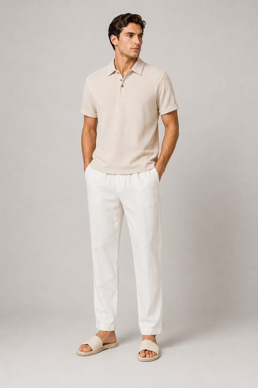 Men's Lightweight Summer Two Piece Set | Men | Breathable Casual Co-Ord Outfit | Relaxed Fit | Steven & Levon