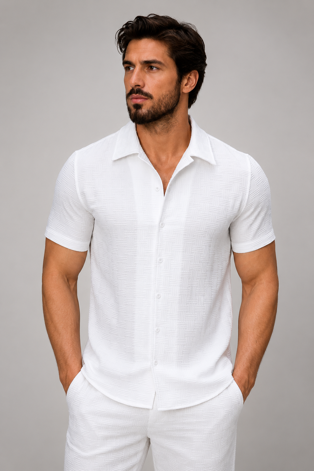 Men’s Classic Casual Shirt | Men | Relaxed Fit Button-Up | Versatile Everyday Smart Casual Style | Steven & Levon