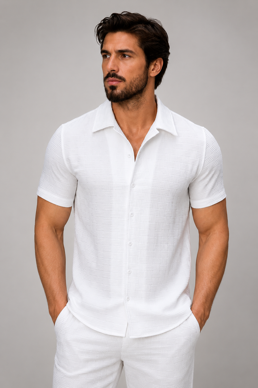 Men’s Classic Casual Shirt | Men | Relaxed Fit Button-Up | Versatile Everyday Smart Casual Style | Steven & Levon