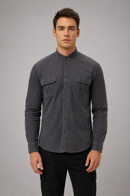 Men’s Stylish Shirt | Men | Soft Button-Up Long Sleeve Shirt | Smart Casual Everyday Wear | Steven & Levon