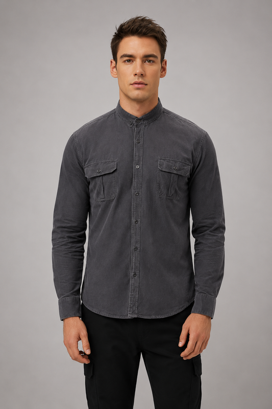 Men’s Stylish Shirt | Men | Soft Button-Up Long Sleeve Shirt | Smart Casual Everyday Wear | Steven & Levon