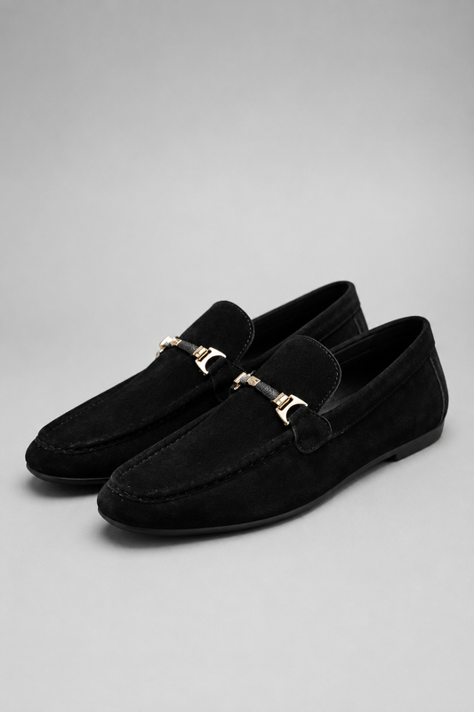 Mens Suede Loafers | Formal Slip-On Dress Shoes | Steven & Levon