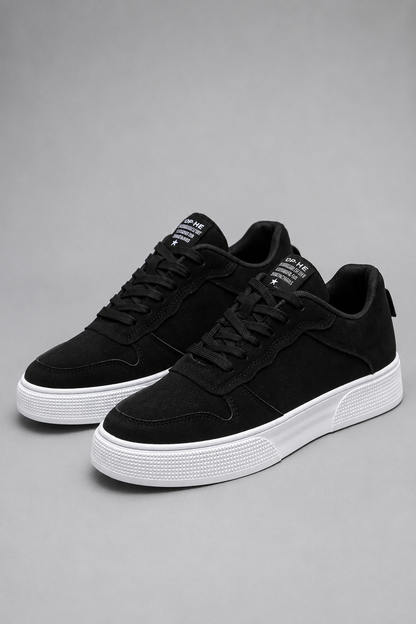 Mens Suede Low Top Sneakers | Casual Lace-Up Shoes  | Comfortable Everyday Wear | Steven & Levon