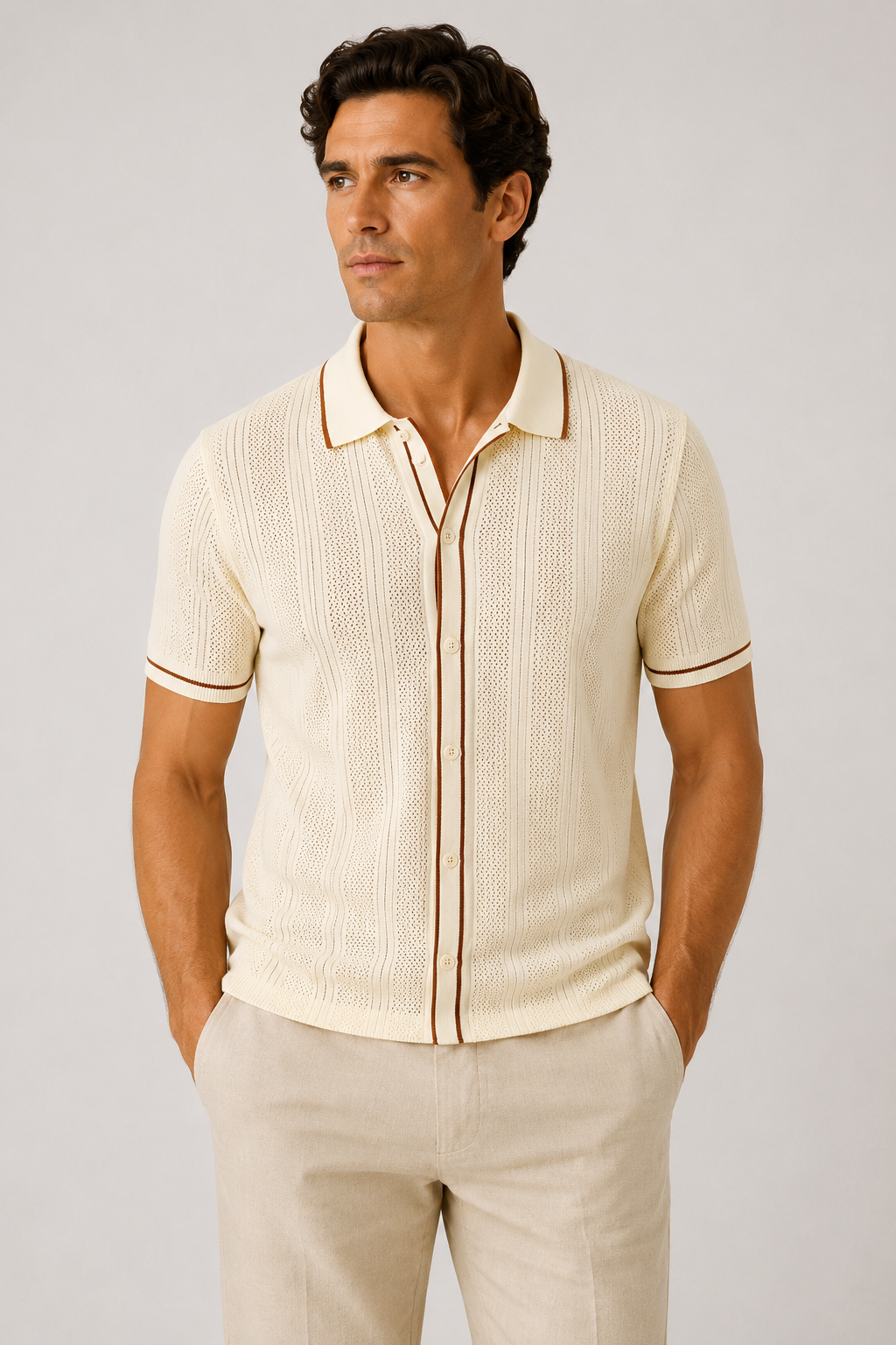 Men’s Short Sleeve Polo Shirt | Lightweight Comfortable Fit | Casual Summer Top | Breathable Fabric | Steven & Levon