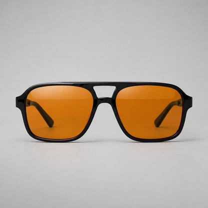 Rectangular Vintage Sunglasses | Men's Eyewear | UV400 Protection | Retro Frame | Steven & Levon
