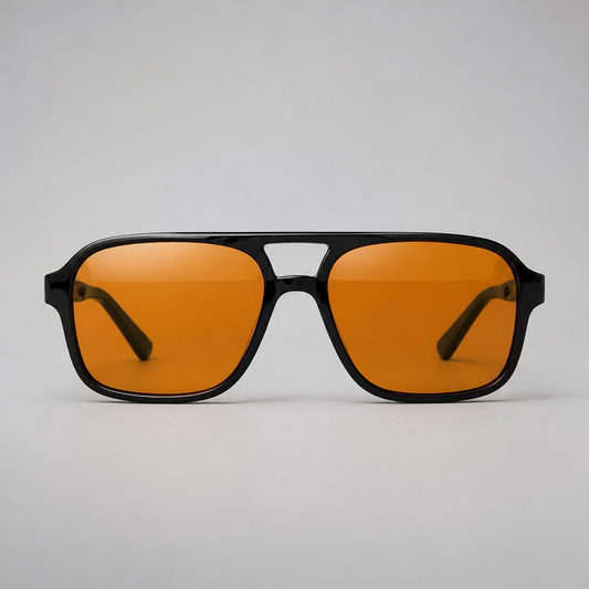 Rectangular Vintage Sunglasses | Men's Eyewear | UV400 Protection | Retro Frame | Steven & Levon