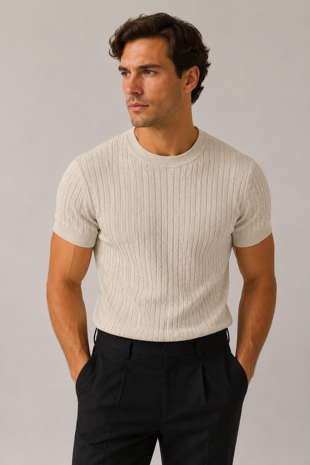 Men’s Classic Knitted Shirt | Casual Knit Button-Up | Men | Soft Breathable Fabric | Comfortable Everyday Wear | Steven & Levon