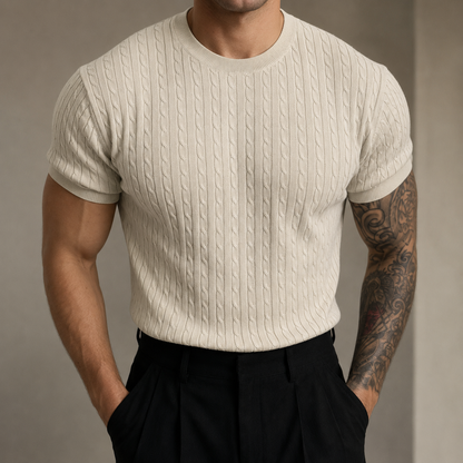 Men’s Classic Knitted Shirt | Casual Knit Button-Up | Men | Soft Breathable Fabric | Comfortable Everyday Wear | Steven & Levon
