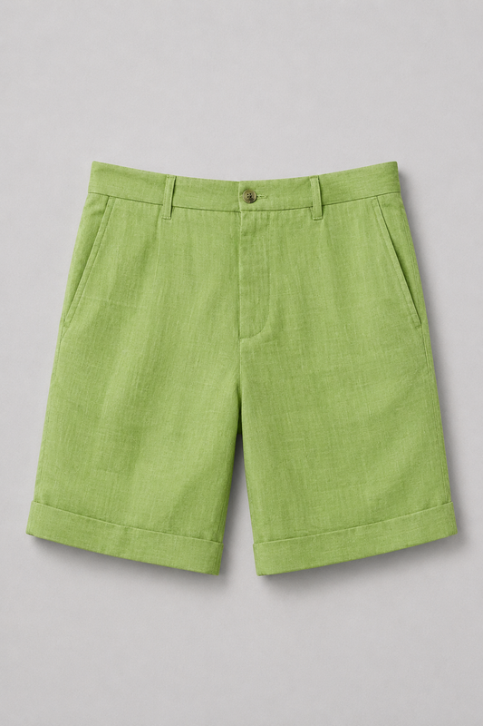 Men’s Tailored Linen Blend Shorts | Lightweight Summer Fit | Smart Casual Shorts | Steven & Levon