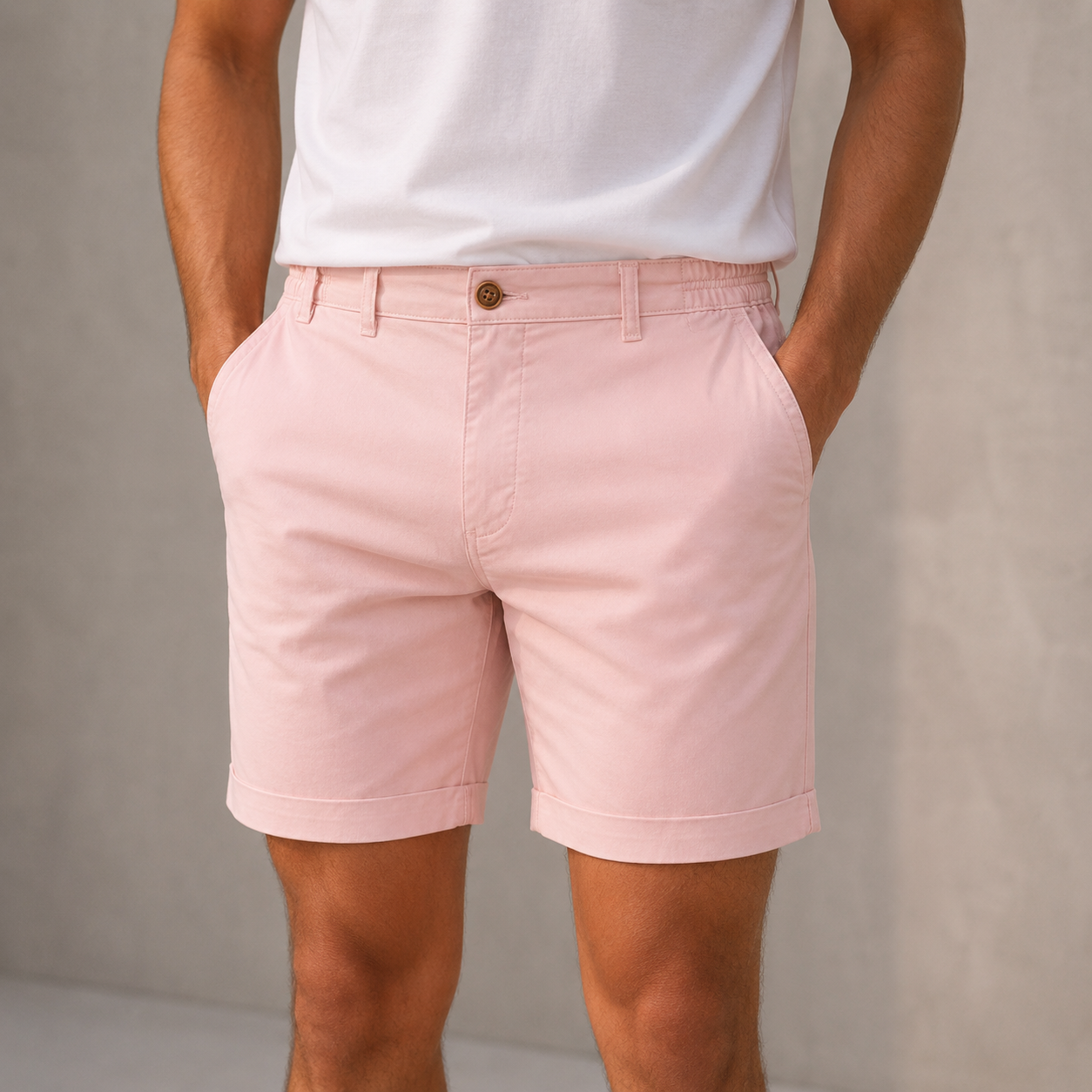 Men’s Tailored Summer Shorts | Men | Polyester Twill | Lightweight Casual Fit | Steven & Levon