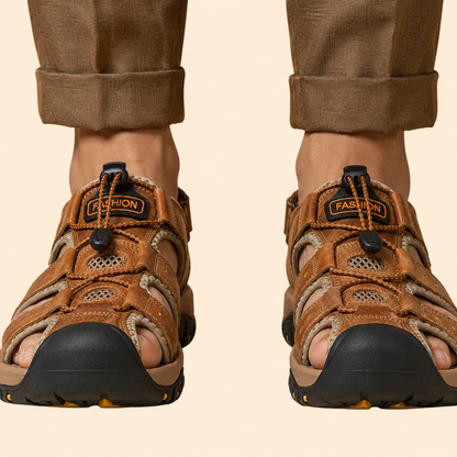 Men’s Lightweight Outdoor Sandals | Men | Anti-Slip Comfort Sole | Steven & Levon