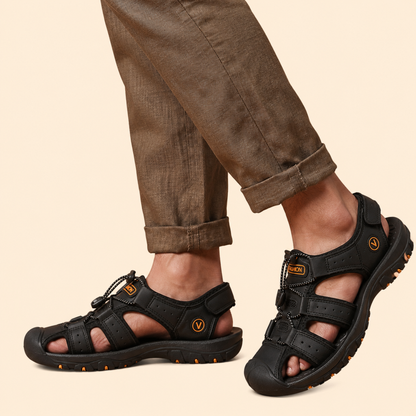 Men’s Lightweight Outdoor Sandals | Men | Anti-Slip Comfort Sole | Steven & Levon
