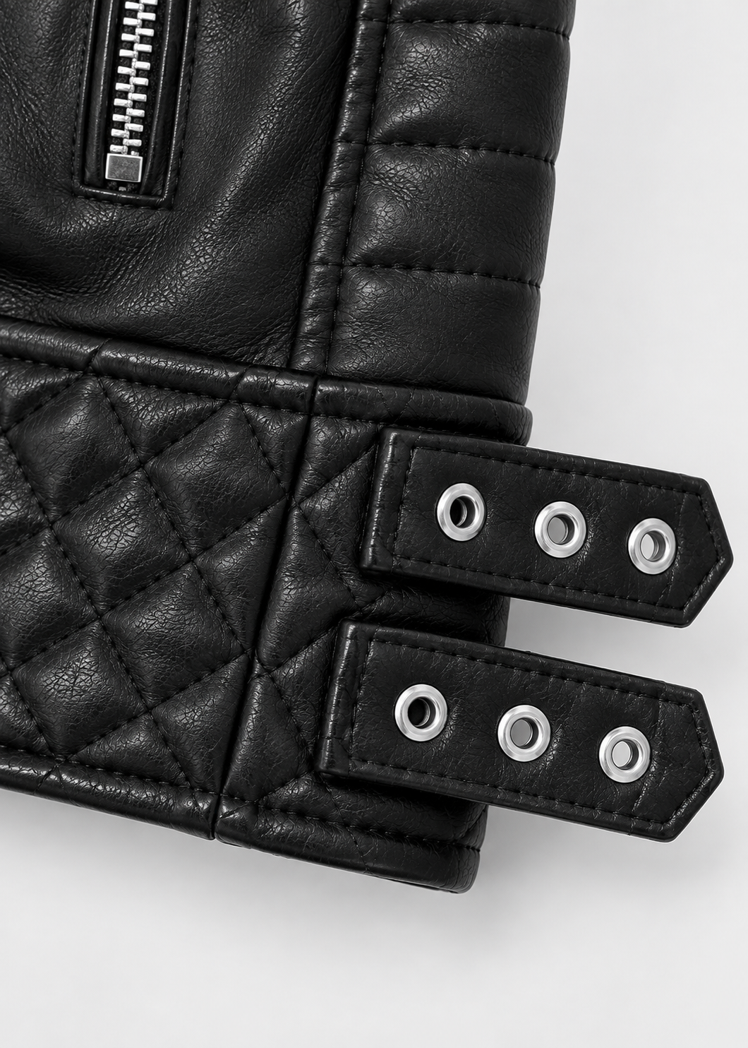 Men's Luxe Leather Jacket | Men | PU Leather | Slim Fit Stand Collar Zip Front | Steven & Levon