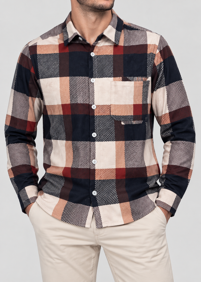 Men's Plaid Flannel Shirt | Button Up Overshirt | Steven & Levon