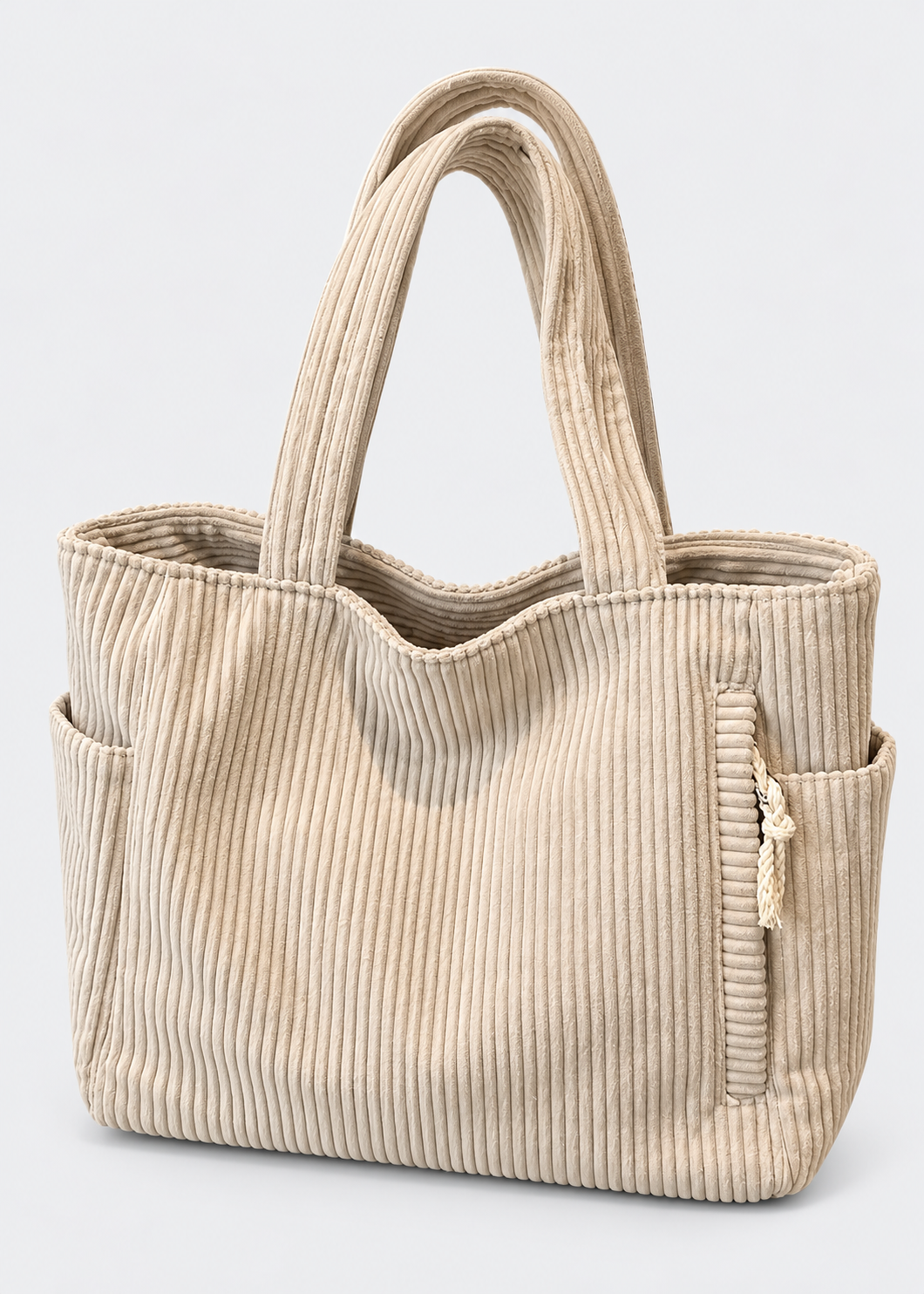 Women's Corduroy Handbag | Large Capacity | Zipper Shoulder Bag | Steven & Levon