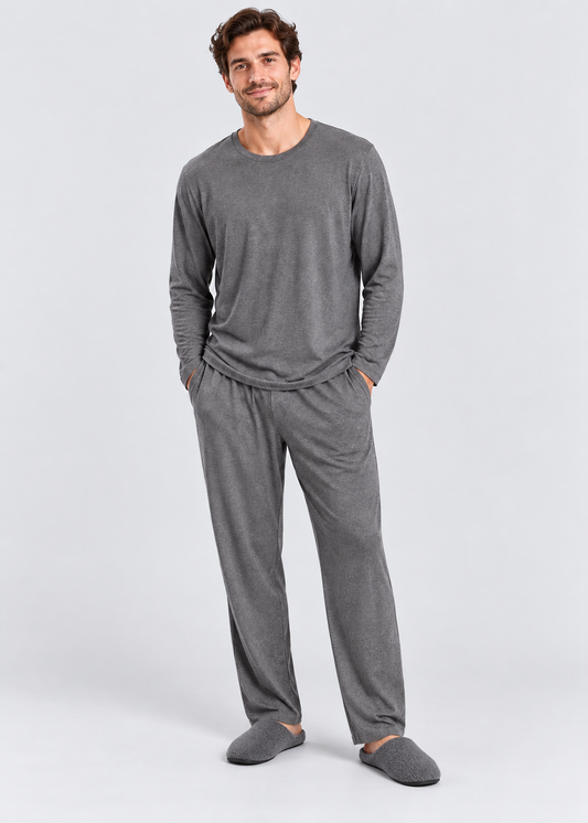 Men's Pajama Set | Modal | Long Sleeve | Loose Fit | Breathable Sleepwear | Steven & Levon