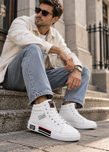 Men's High-Top Sneakers | Casual Walking Shoes | Breathable Sports Trainers | Steven & Levon