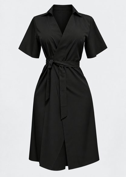 Women's Belted Blazer Dress | Collared Wrap Dress | Steven & Levon