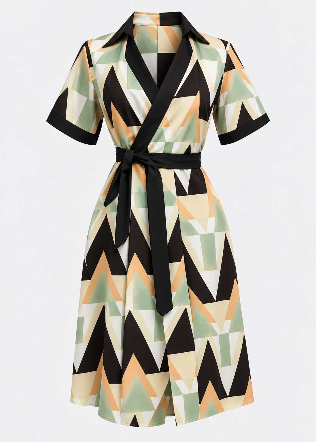 Women's Belted Blazer Dress | Collared Wrap Dress | Steven & Levon