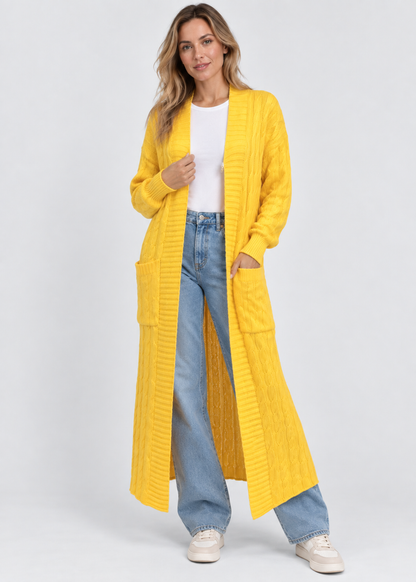 Women's Cozy Long Cardigan | Lightweight Everyday Wear | Steven & Levon