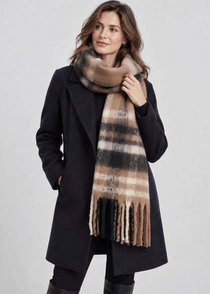 Luxury Winter Scarf | Women | Thick Pashmina | Warm Long Wrap | Soft Cold Weather Accessory | Steven & Levon
