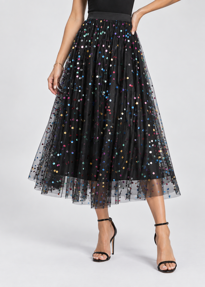 Women's Elegant Midi Skirt | Flattering Casual & Party Style | Steven & Levon