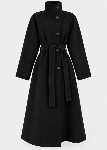 Women's Wool Coat | Mid-Length Loose Fit | Winter Outerwear | Steven & Levon