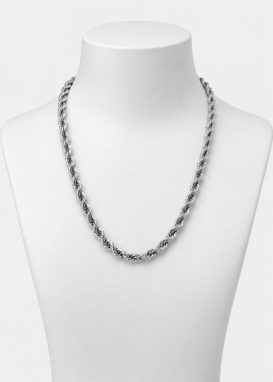 Men Wheat Chain | Stainless Steel | Braided Link Design | Statement Necklace | Steven & Levon