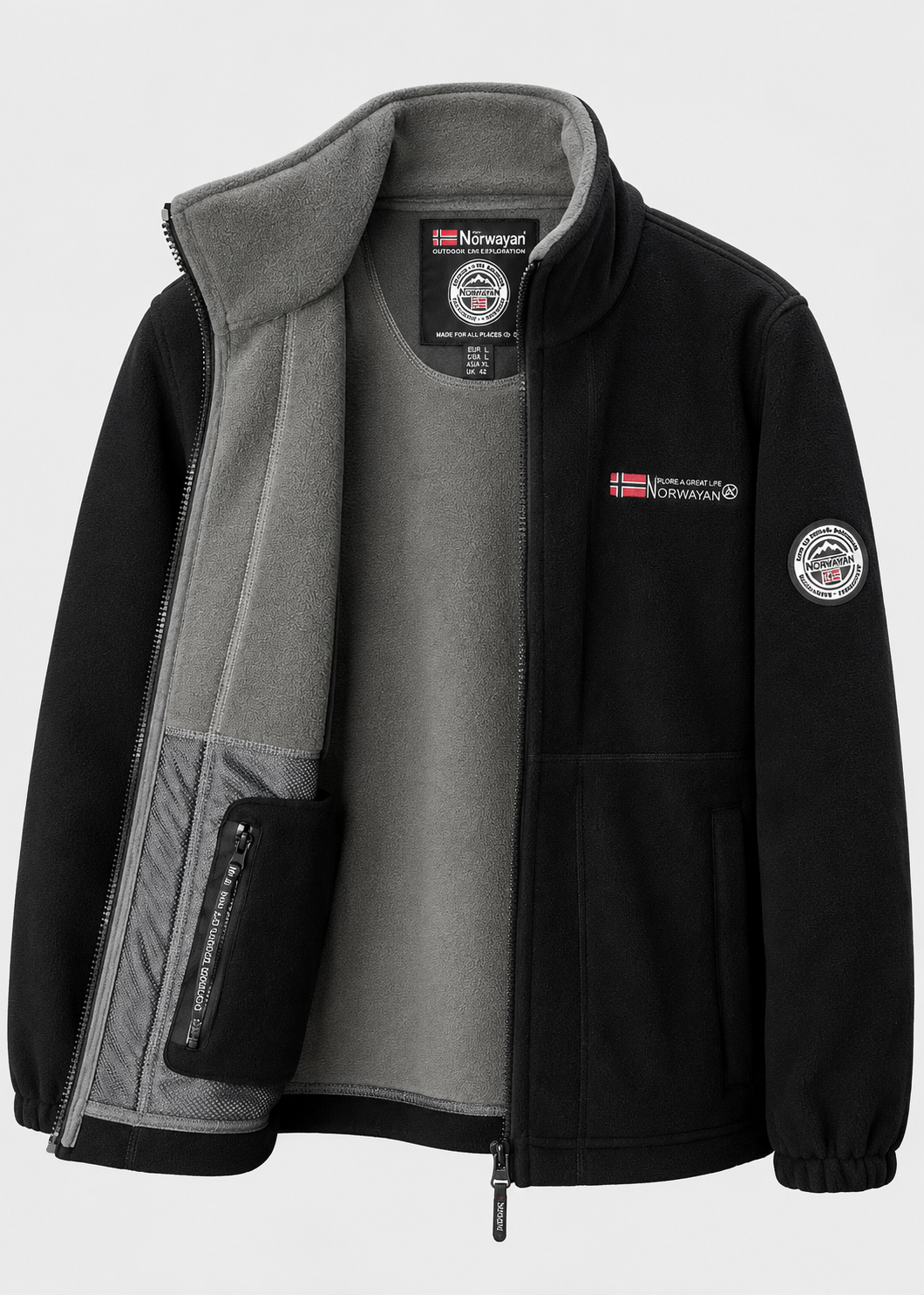 Women's High Collar Jacket | Warm Outdoor Casual Jacket | Soft Winter Layer | Steven & Levon