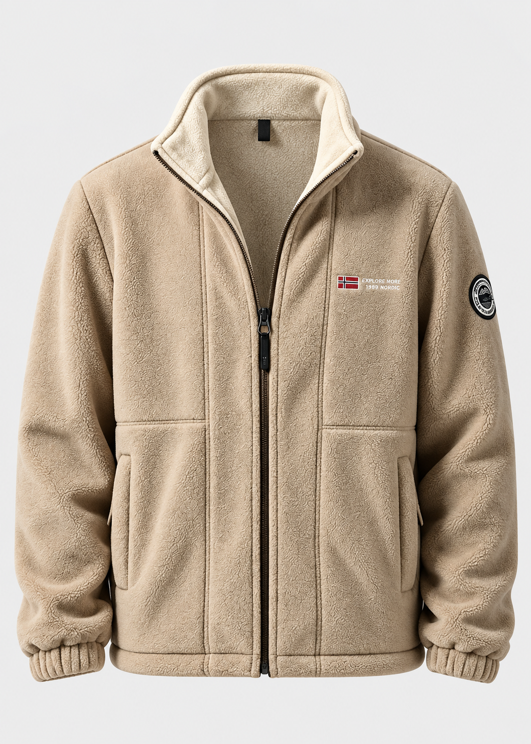 Women's High Collar Jacket | Warm Outdoor Casual Jacket | Soft Winter Layer | Steven & Levon
