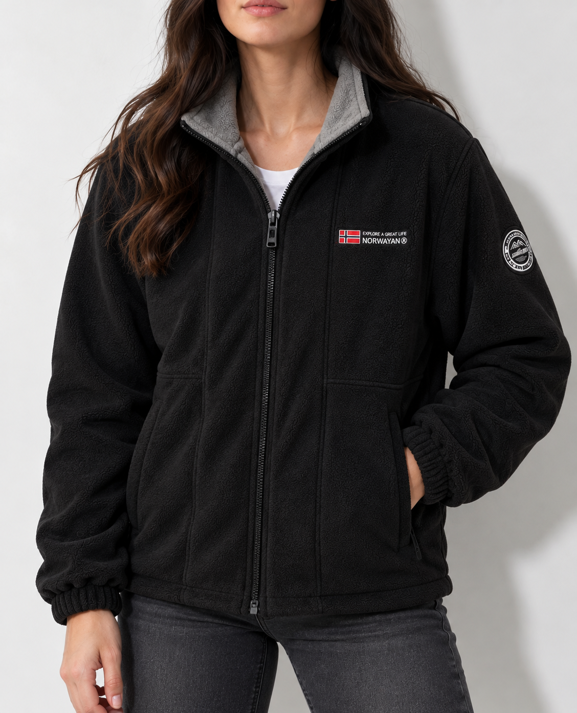 Women's High Collar Jacket | Warm Outdoor Casual Jacket | Soft Winter Layer | Steven & Levon