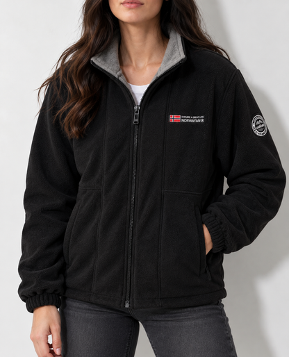 Women's High Collar Jacket | Warm Outdoor Casual Jacket | Soft Winter Layer | Steven & Levon