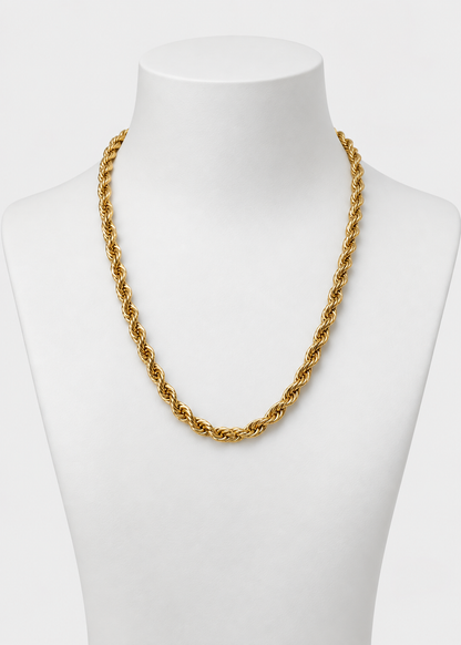 Men Wheat Chain | Stainless Steel | Braided Link Design | Statement Necklace | Steven & Levon