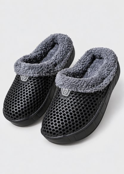 Cotton Slippers | Unisex | Plush Velvet Lining | Thick Sole | Winter Indoor | Steven & Levon
