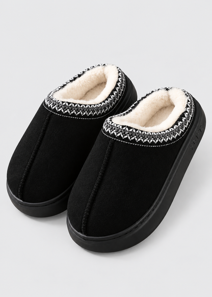 Platform Warm Slippers | Unisex | Plush Cotton | Fluffy | Non-Slip | Winter | Steven & Levon