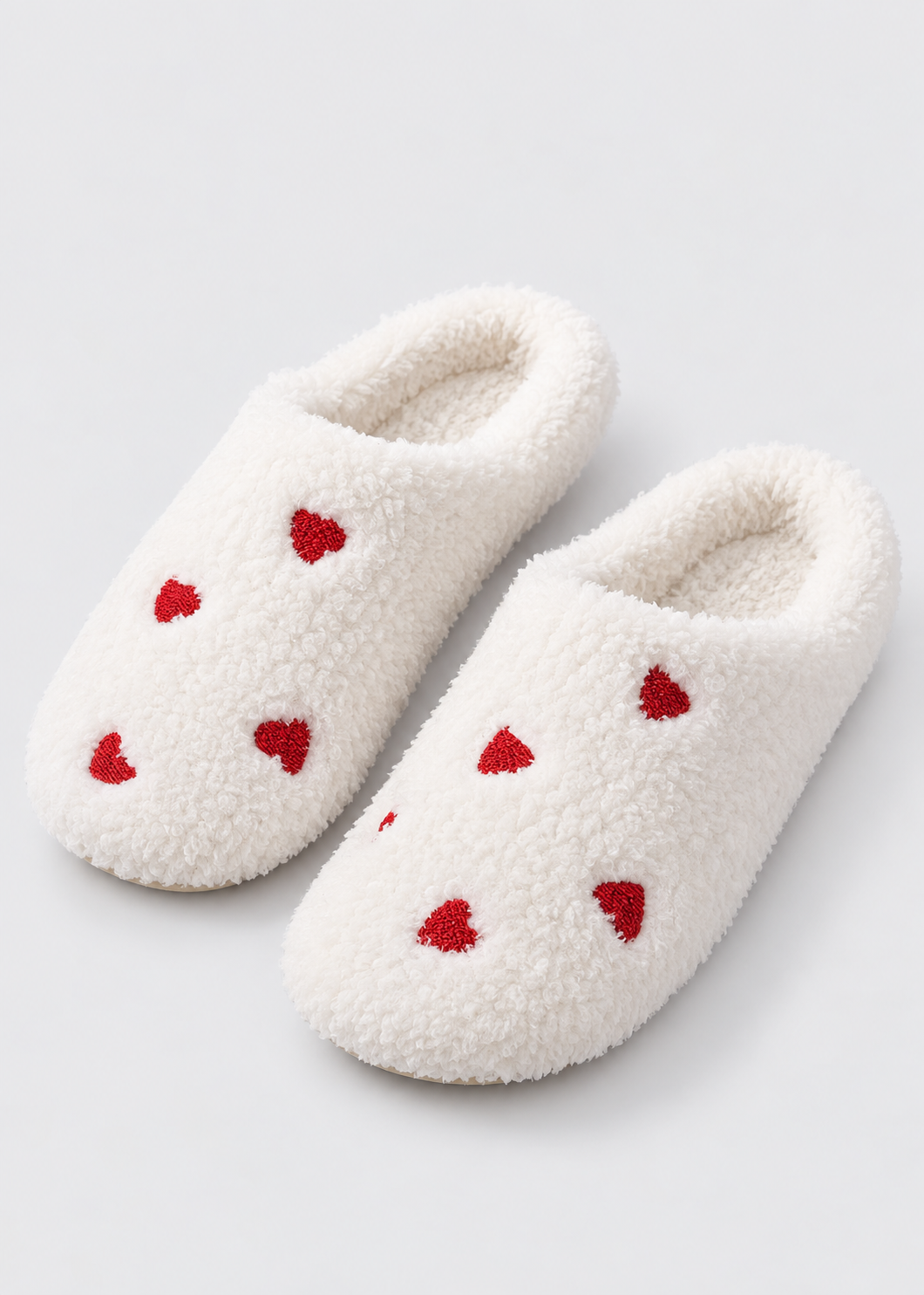 Heart Warm Slippers | Faux Suede | Soft Sole | Lightweight | Cozy Indoor | Steven & Levon