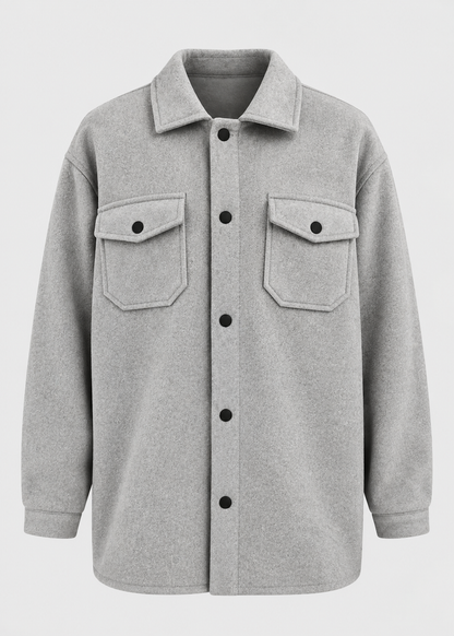 Men's Overshirt Jacket | Button Front | Utility Shirt Jacket | Smart Casual | Steven & Levon