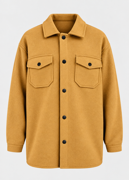 Men's Overshirt Jacket | Button Front | Utility Shirt Jacket | Smart Casual | Steven & Levon