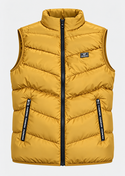 Men's Quilted Padded Gilet | Zip Closure | Lightweight Insulated Bodywarmer | Steven & Levon