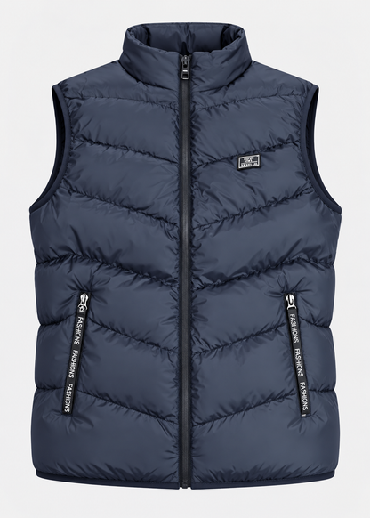Men's Quilted Padded Gilet | Zip Closure | Lightweight Insulated Bodywarmer | Steven & Levon