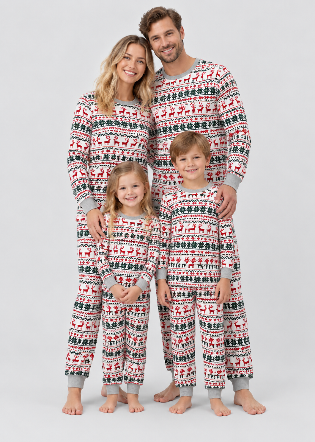 Festive Print Sleepwear | Family Matching Christmas Pajamas Set | Steven & Levon