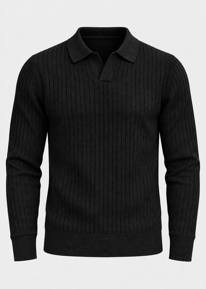 Men’s Tailored Knitted Shirt | Stretch Knit Button-Up | Business Casual Smart Fit Shirt | Steven & Levon