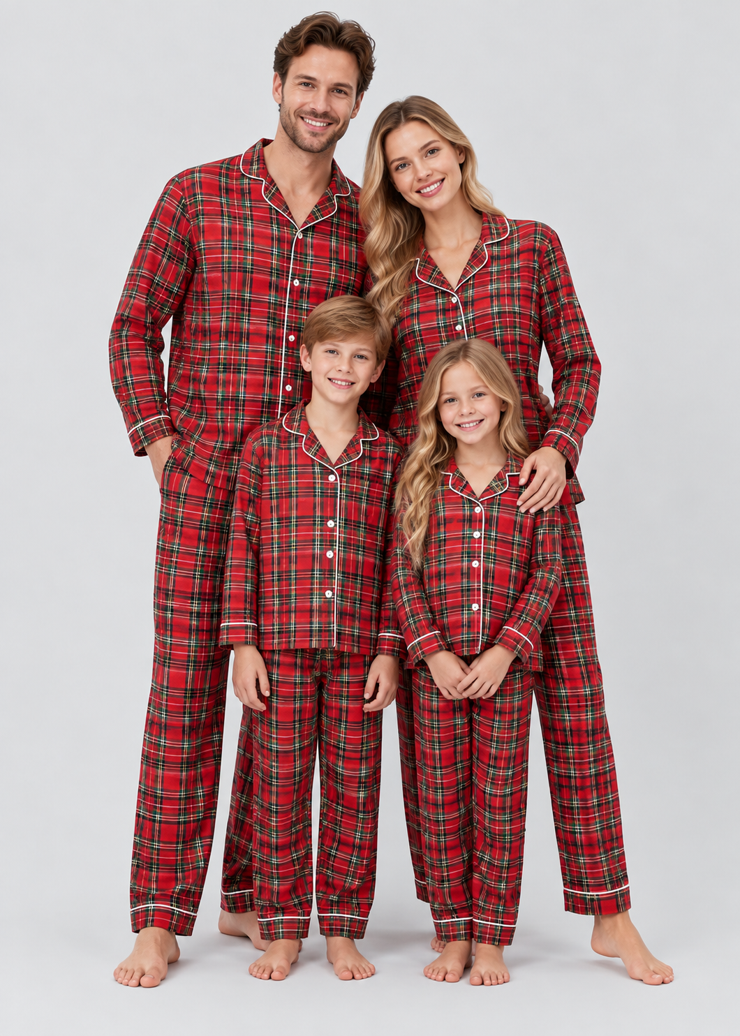 Red Plaid Matching Loungewear | Family Christmas Pajamas Set | Steven & Levon
